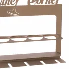 Porta-garrafas feito à mão em ferro precioso Made in Italy - Maste Viadurini