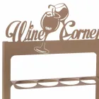 Porta-garrafas feito à mão em ferro precioso Made in Italy - Maste Viadurini