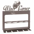 Porta-garrafas feito à mão em ferro precioso Made in Italy - Maste Viadurini