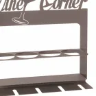 Porta-garrafas feito à mão em ferro precioso Made in Italy - Maste Viadurini