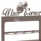 Porta-garrafas feito à mão em ferro precioso Made in Italy - Maste Viadurini