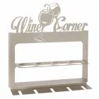 Porta-garrafas feito à mão em ferro precioso Made in Italy - Maste Viadurini