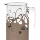 Suporte de garrafa moderno em ferro branco, bege ou marfim fabricado na Itália - Leiden Viadurini