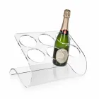 Suporte de garrafa autônomo para 6 garrafas em plexiglass transparente - tanatina Viadurini