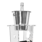 Porta Garrafa Coluna e Balde de Gelo em Acrílico Transparente - Ciampino Viadurini