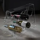 Suporte para garrafa de vinho de fundo em cristal acrílico transparente - Dappino Viadurini