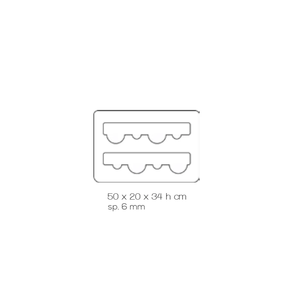 Suporte para garrafa de vinho de fundo em cristal acrílico transparente - Dappino Viadurini