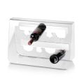 Suporte para garrafa de vinho de fundo em cristal acrílico transparente - Dappino