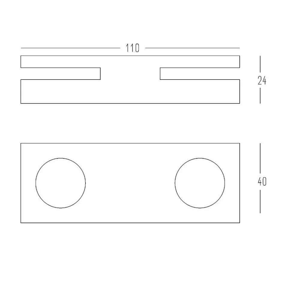 Castiçal Branco Corian Design para Sala Made in Italy - Sisifo Viadurini