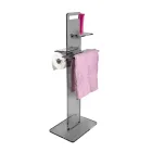 Porta papel, porta toalha e saboneteira para bidê fabricado na Itália - Plutão Viadurini