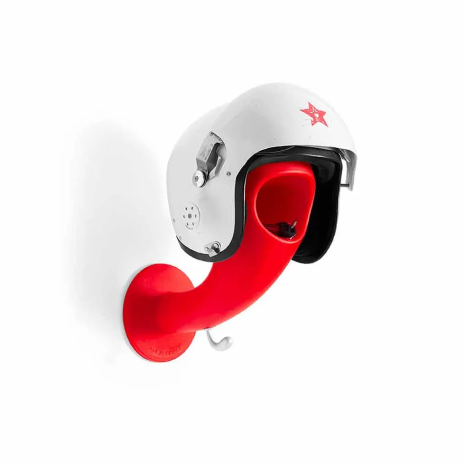 Suporte de capacete ou cabide de parede colorido, 6 peças - Crazy Head by Myyour Viadurini