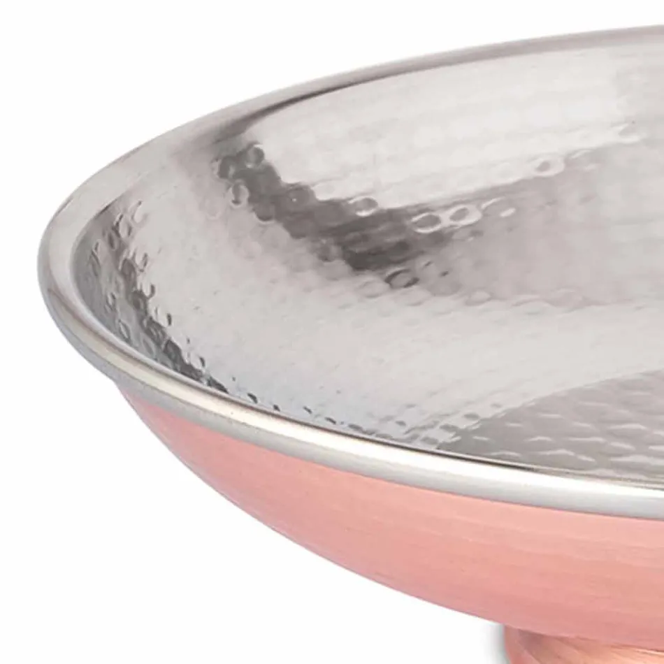 Mesa de design Fruteira Central de cobre batido à mão 28 cm - Terraemare Viadurini
