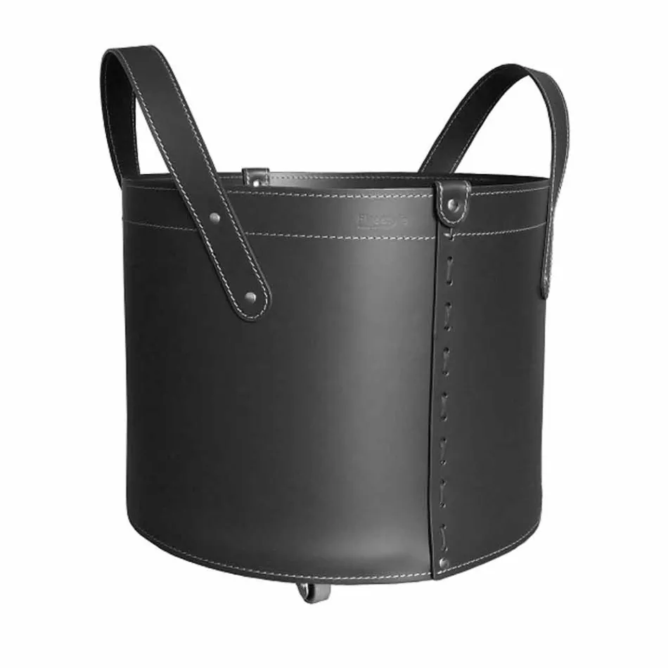 Porta-toras cilíndricas em couro regenerado com rodas Tonda Firestyle Viadurini