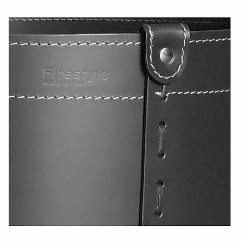 Porta-toras cilíndricas em couro regenerado com rodas Tonda Firestyle Viadurini