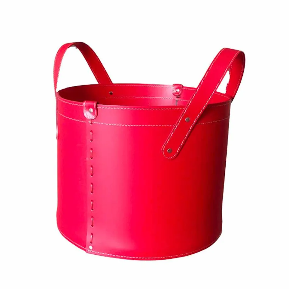 Porta-toras cilíndricas em couro regenerado com rodas Tonda Firestyle Viadurini