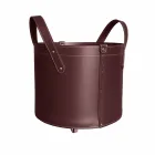 Porta-toras cilíndricas em couro regenerado com rodas Tonda Firestyle Viadurini