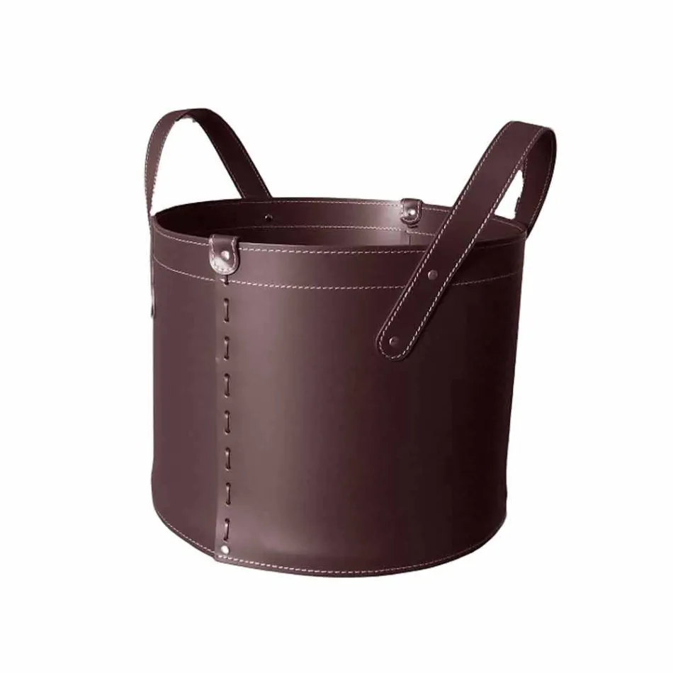 Porta-toras cilíndricas em couro regenerado com rodas Tonda Firestyle Viadurini