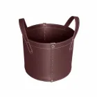 Porta-toras cilíndricas em couro regenerado com rodas Tonda Firestyle Viadurini