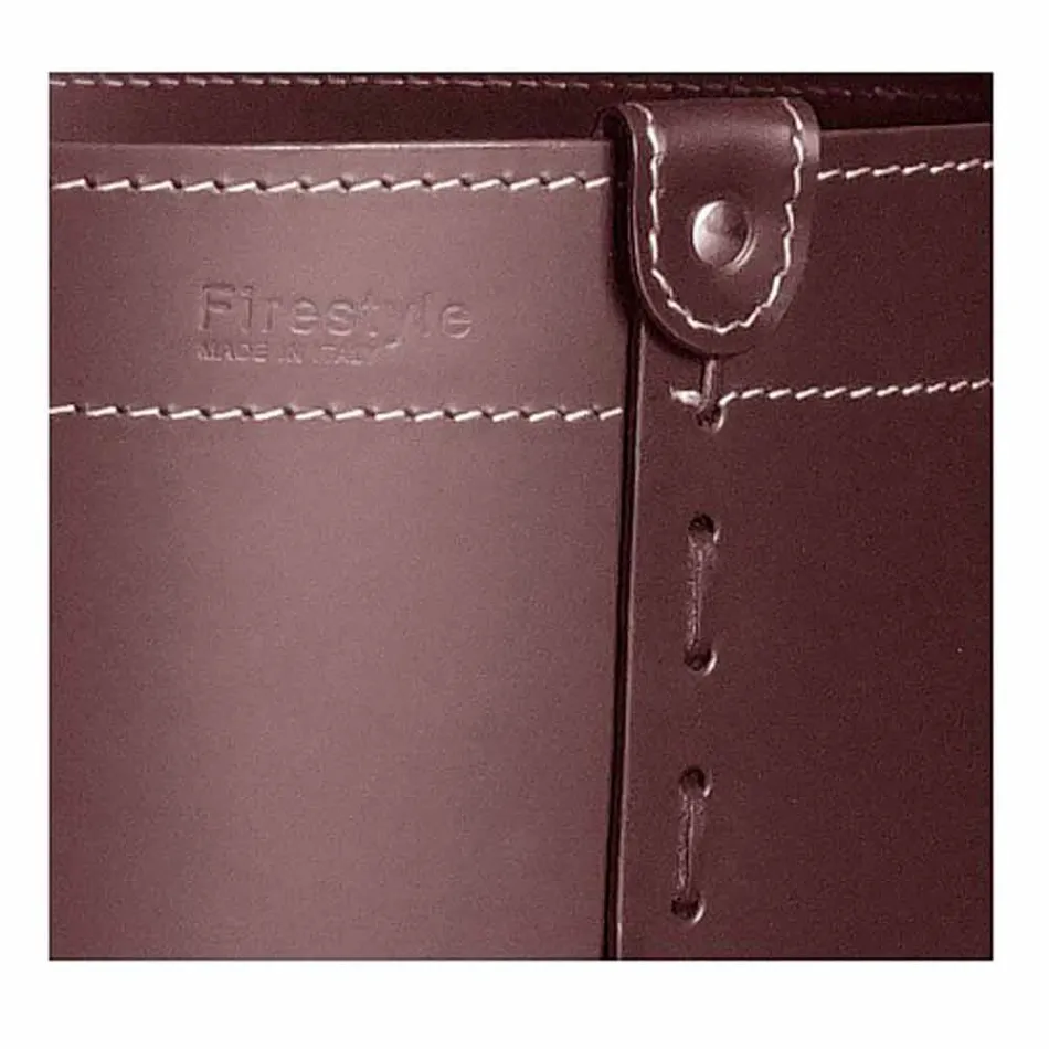 Porta-toras cilíndricas em couro regenerado com rodas Tonda Firestyle Viadurini