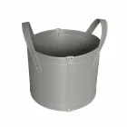 Porta-toras cilíndricas em couro regenerado com rodas Tonda Firestyle Viadurini