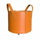 Porta-toras cilíndricas em couro regenerado com rodas Tonda Firestyle Viadurini