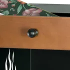 Suporte de madeira com rodas e gaveta superior Made in Italy - Polare Viadurini