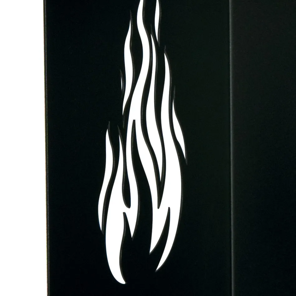 Suporte de madeira com rodas e gaveta superior Made in Italy - Polare Viadurini