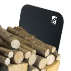 Suporte de Lenha para Interior em Aço com 3 Acessórios Made in Italy - Nelumbo Viadurini