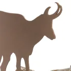 Suporte de Lenha para Interior em Aço Marrom Fabricado na Itália com Ferramentas - Volturno Viadurini