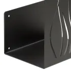 Suporte de Lenha para Interior em Aço Pintado Fabricado na Itália - Ghino Viadurini