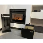 Suporte de toras para interior em aço preto moderno fabricado na Itália - Libeccio Viadurini