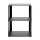 Suporte para Lenha em Aço Pintado com Tinta Preta Fabricado na Itália - Fiamme Viadurini