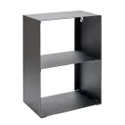 Suporte para Lenha em Aço Pintado com Tinta Preta Fabricado na Itália - Fiamme Viadurini