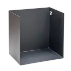 Suporte para Lenha em Aço Pintado Preto Fabricado na Itália - Fiamme Viadurini