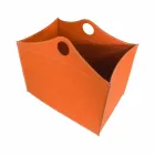 Porta-latas em couro regenerado com rodas WoodBag feitas na Itália Viadurini