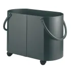 Suporte de madeira em diferentes acabamentos com 2 alças laterais Fabricado na Itália - Impala Viadurini