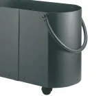 Suporte de madeira em diferentes acabamentos com 2 alças laterais Fabricado na Itália - Impala Viadurini