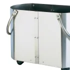 Suporte de madeira em diferentes acabamentos com 2 alças laterais Fabricado na Itália - Impala Viadurini