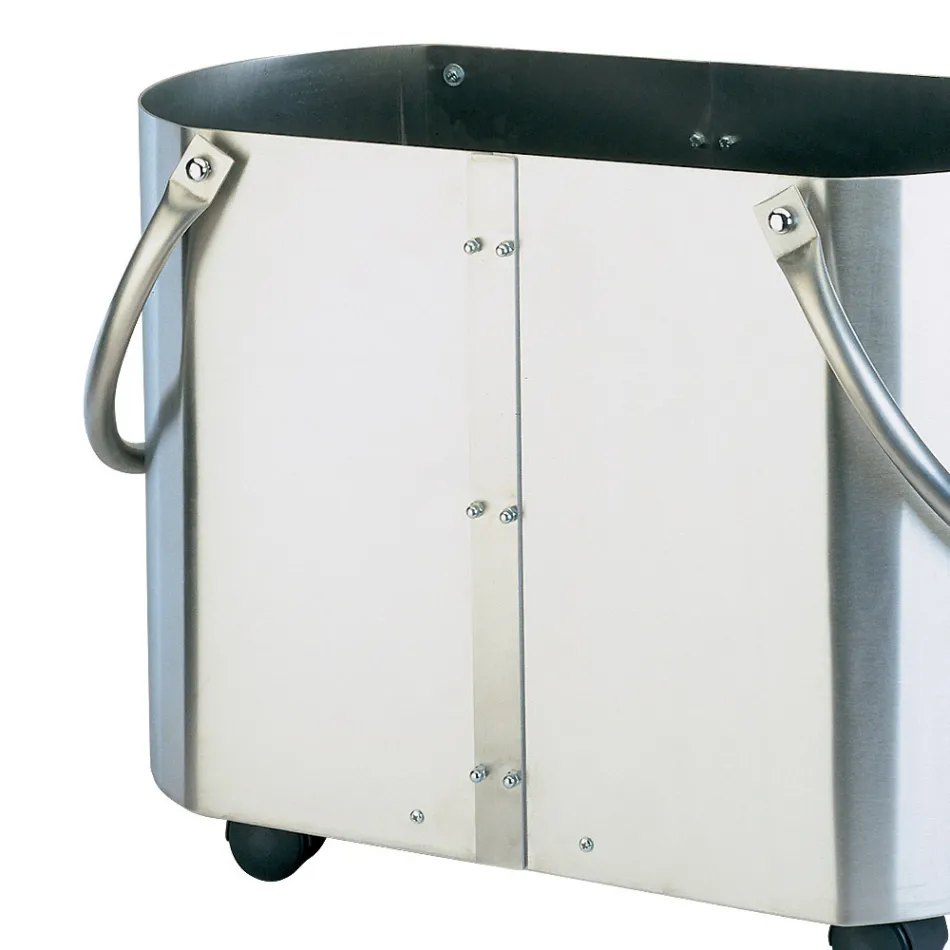 Suporte de madeira em diferentes acabamentos com 2 alças laterais Fabricado na Itália - Impala Viadurini