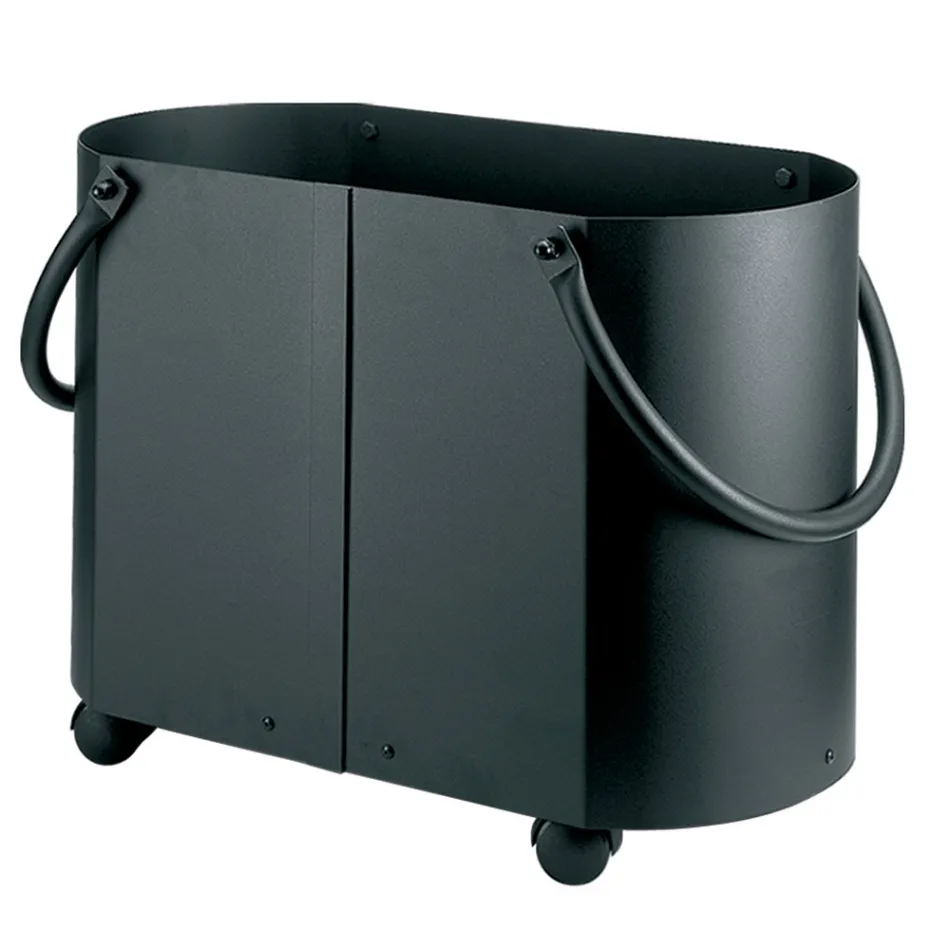 Suporte de madeira em diferentes acabamentos com 2 alças laterais Fabricado na Itália - Impala Viadurini