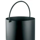 Porta-toras de metal com alça superior e rodas fabricado na Itália - Bison Viadurini