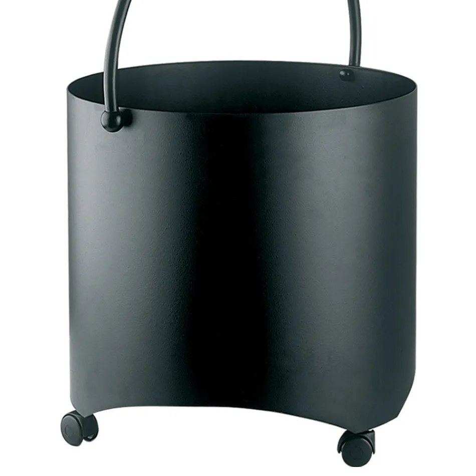 Porta-toras de metal com alça superior e rodas fabricado na Itália - Bison Viadurini