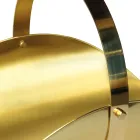 Porta-toras de latão com alça e 4 pés Fabricado na Itália - Tiger Viadurini