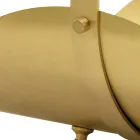 Porta-toras de latão com alça e 4 pés Fabricado na Itália - Tiger Viadurini