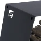 Suporte para toras de piso moderno em aço pintado feito na Itália - Demetra Viadurini