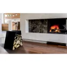 Suporte para toras de piso moderno em aço pintado feito na Itália - Demetra Viadurini