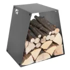 Suporte para toras de piso moderno em aço pintado feito na Itália - Demetra Viadurini