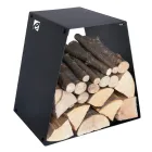 Suporte para toras de piso moderno em aço pintado feito na Itália - Demetra Viadurini