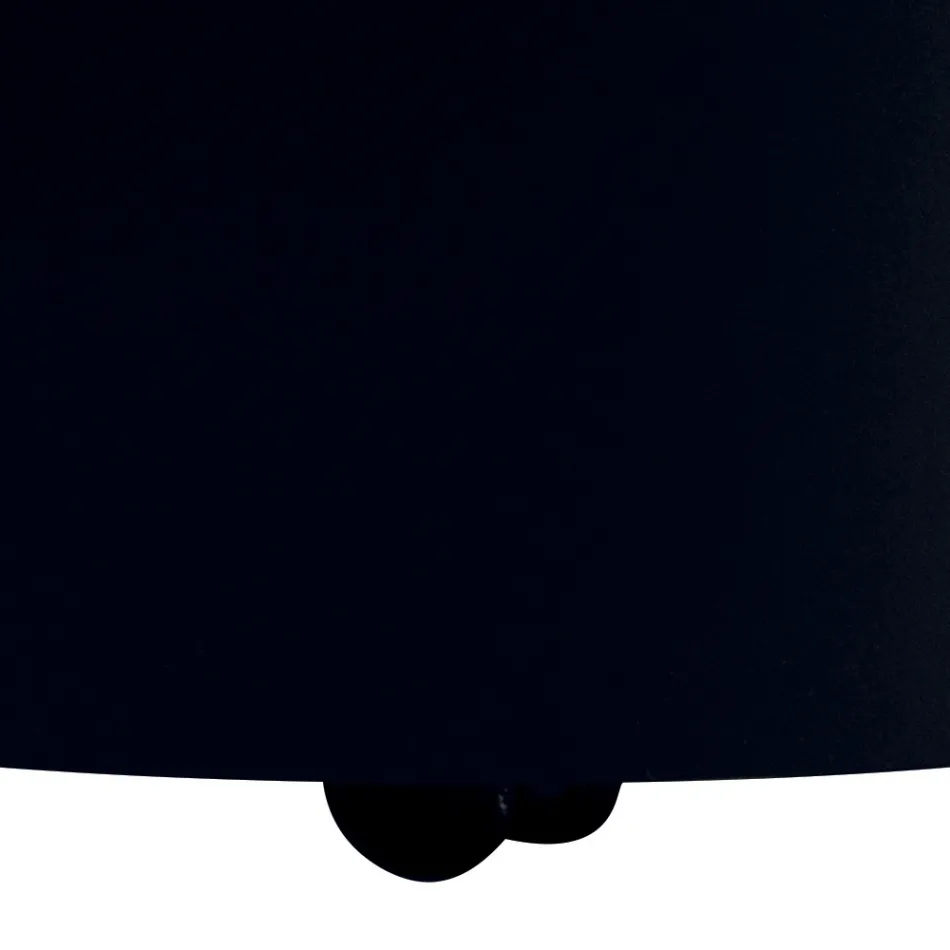 Suporte de madeira moderno feito de metal com rodas fabricado na Itália - lápis Viadurini