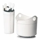 Porta-lenha, suporte de ferro e ferros para couro Nicad, fabricados na Itália Viadurini